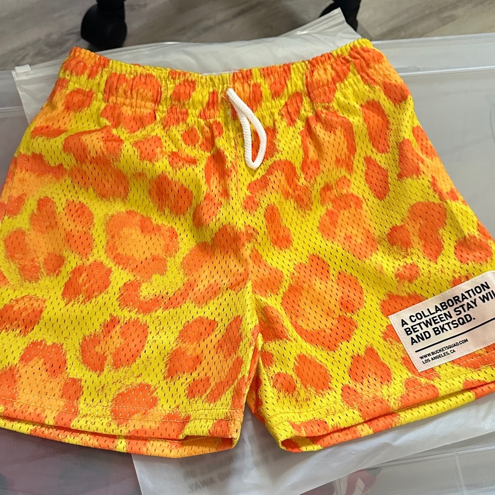 Bucket Squad Kids Yellow Orange Short